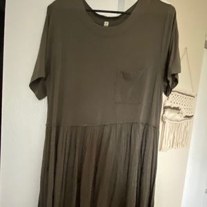 Green Wishlist T-Shirt Dress